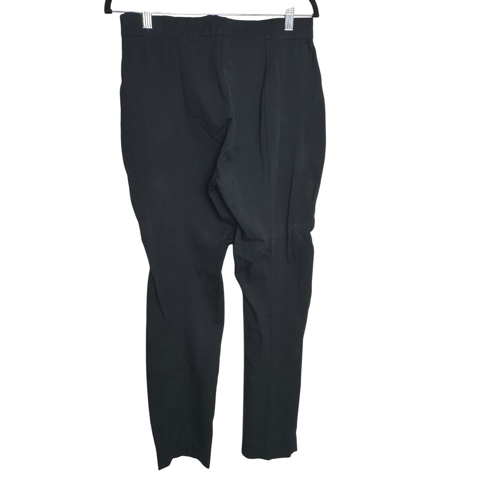 EVERLANE Women Black Side Zip Stretch‎ Cotton Trousers Pants Size 8 Career - Picture 6 of 9
